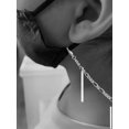 thumbnail image 2 of Silvertone I Believed I Could Thin Bar Silvertone Face Mask Necklace, 2 of 2