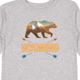 thumbnail image 4 of Inktastic Wyoming Vacation Bear Silhouette Boys or Girls Long Sleeve Toddler T-Shirt, 4 of 5