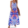 thumbnail image 1 of Tuiles d'Azur Portugais. Motifs Magnifiques. Robe Sans Manches de Luxe pour Femme Robe de Soirée Robes d'Été Femme 2024, 1 of 4