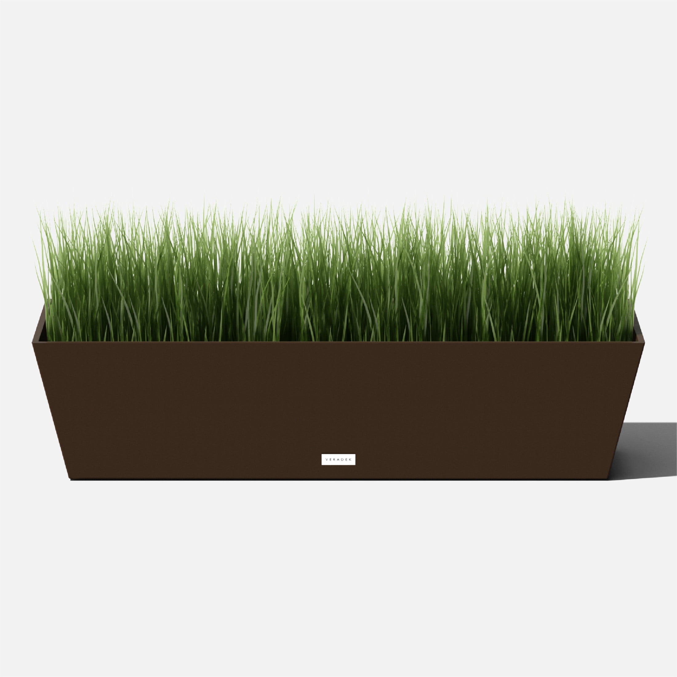 Veradek Pure Series Window Box 36" Plastic Planter - Espresso