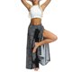 thumbnail image 5 of VISgogo Pantalones de pierna ancha de verano para mujer, pantalones sueltos sueltos de tiro medio con estampado bohemio con divisiones para yoga, playa, vacaciones VISgogo  moda, 5 of 7