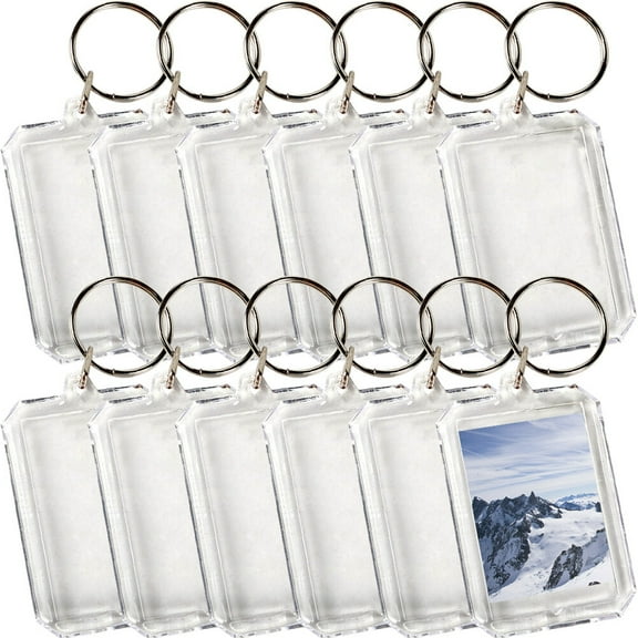 MLINS  40 Pcs Clear Key Chains Bulk Keychains Acrylic Fine Workmanship