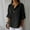 B463 Black summer tops for women clearance under $5, variant on Cagogo Loose Fit Cotton Linen T Shirt for Womens Under $5 Summer 3/4 Sleeve V Neck Plus Size Tunic Tops Going Out White Tee Blouse Mother's Day Gifts for Mom