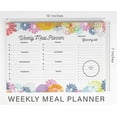 thumbnail image 4 of Inkdotpot Weekly Meal Planner Notepad 7"x10 , "Weekly Meal Planner" Magnetic Meal Planning Pad with Tear Off Grocery Shopping List for Fridge- Kitchen & Home - 54 Sheets -QW, 4 of 7