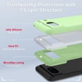 thumbnail image 5 of KOMI for Google Pixel 8 Case, Silicone Phone Case with 2 Screen Protector, Soft Anti-Scratch Microfiber Lining, Full Body Shockproof Slim Cover Support Wireless Charging, Mint Green, 5 of 5