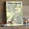 thumbnail image 3 of Pet Memorial Canvas Wall Art – “Waiting at the Door” Dog Poem Print, Ready to Hang Home Décor, Pet Loss Sympathy Gift for Dog Lovers, 3 of 4