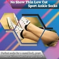 thumbnail image 4 of Yacht & Smith Wholesale Boys and Girls 97% Cotton Shoe Liner Training Socks Size 6-8, No Show Thin Low Cut Sport Ankle Socks (Black, 24), 4 of 7