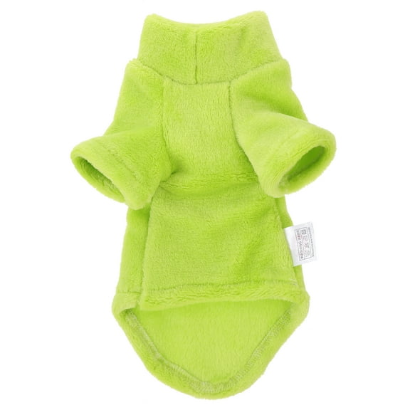 OUNONA Light Green Plush Winter Coat for Cats Soft Warm Pet Clothes for