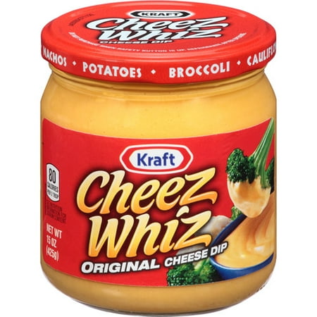Kraft Cheez Whiz Original Cheese Dip, 15 OZ (425g) - Walmart.com