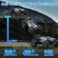 thumbnail image 5 of UUGEE Remote Control Car, RC Monster Truck Cars Toys for Boys, 2.4GHz High-Speed off-Road RC Truck with Lights & 2 Rechargable Batteries, Birthday Gifts for 8 11 Year Old Kids Adults, 5 of 8