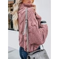 thumbnail image 3 of Women's turtleneck long-sleeved sleeve sweater, 3 of 9