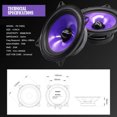 thumbnail image 4 of 2 altavoces de audio para coche de 4 pulgadas, 70 W, rango completo de frecuencia, graves medios intensos, subwoofer modificado, no destructivo para coches., 4 of 8
