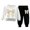 G, variant on mgoYE Girls Clothes Long Sleeve White Bow Sweatershirt and Pants 2 Pieces Fall Winter Outfits Set 2-3 Years