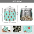 thumbnail image 2 of Yayeee Ashtray with Lid for Cigarette Smokeless Stainless Steel Home Ash Holder, Strawberry Pattern, 2 of 7