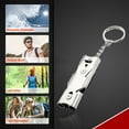 thumbnail image 6 of EUDIDV Emergency Whistle;Stainless Steel Outdoor Survival Whistle Double Tube High Frequency Whistle;Suitable for Training and Seeking Help, 6 of 7