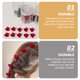 thumbnail image 5 of 16 mini pinzas para el pelo con forma de corazón y cabeza de conejo., 5 of 5