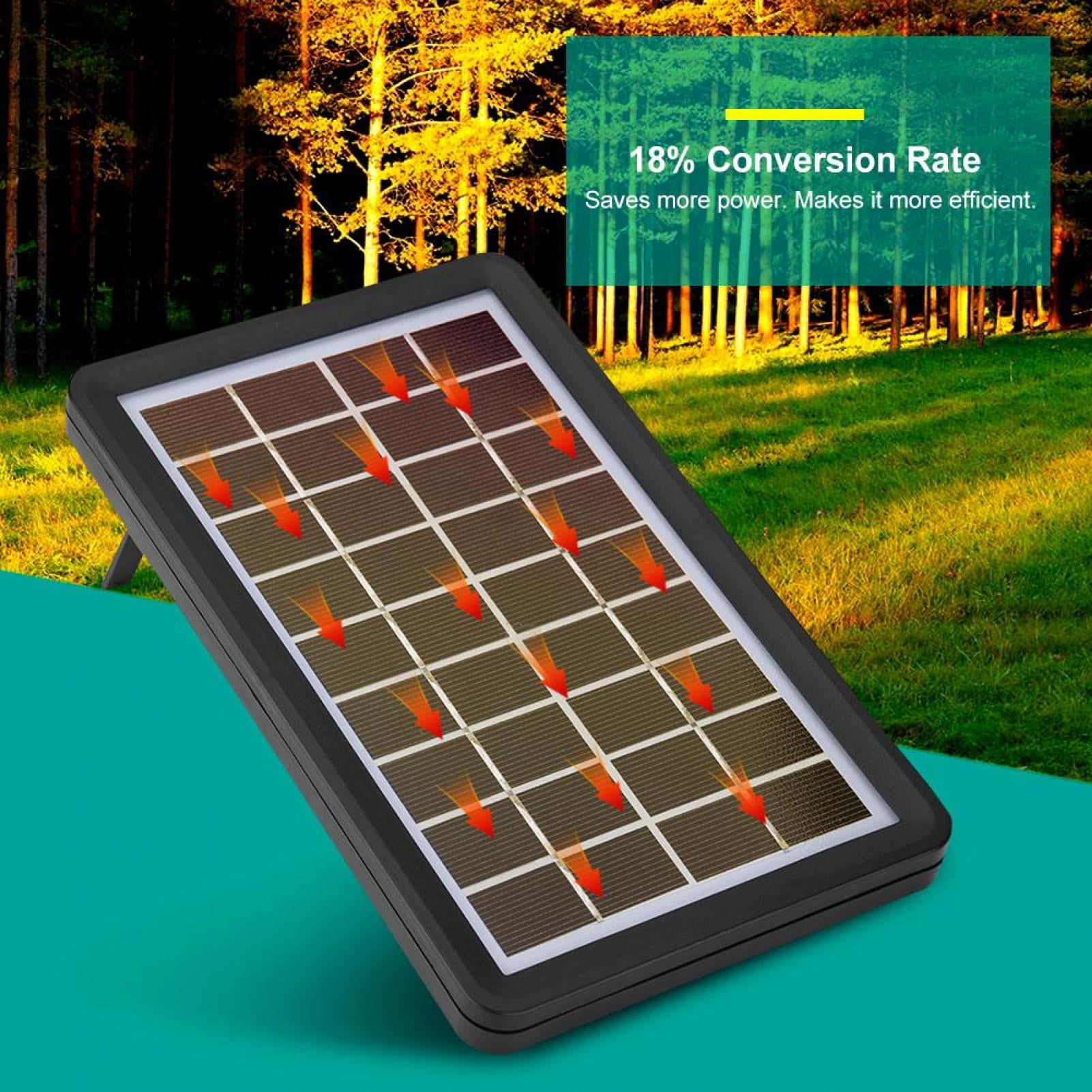 18% High Conversion Rate/ 93% Ultra-High Light Transmittance/Safe Waterproof Portable Solar Charger Solar Panel 9V 3W Poly Silicon Solar Cell Board Wireless External Battery