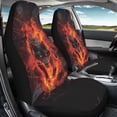 thumbnail image 4 of XYZCANDO Flame Wolf Car Seat Covers Durable Non-Slip Car Front Seat Covers car Front Seats Car Interior, Anti-Scratch Waterproof Truck Auto, 4 of 10