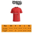 thumbnail image 5 of Zfeel Kids Athletic T-Shirt, Moisture-Wicking Sports Tee, Quick-Dry Polyester, Red, XS, 5 of 5