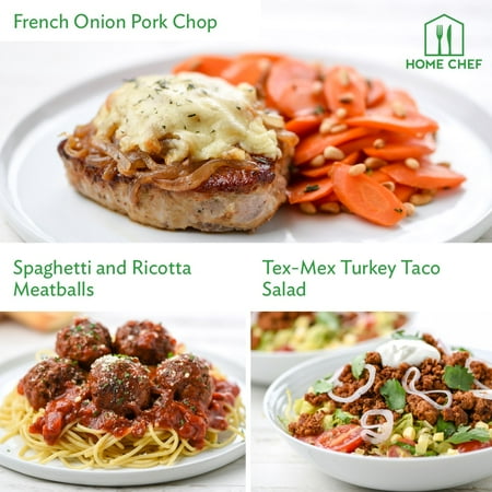 Home Chef Meal Kits, Supper Dinner for 2. 3 Meals