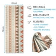 thumbnail image 2 of Soft Colored Geometric Pattern Hot Yoga Mat Towel Non Slip for Hot Yoga - Quick-Drying Yoga Mat Cover with 4 Corner Pockets with Travel Bag - Hot Yoga Towel Non Slip 70"x26", 2 of 6