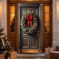 thumbnail image 2 of Ouuluon Festive Christmas Door Cover, 35x71 inch Holiday Curtain for Front Door Wall Party Decoration, 2 of 7