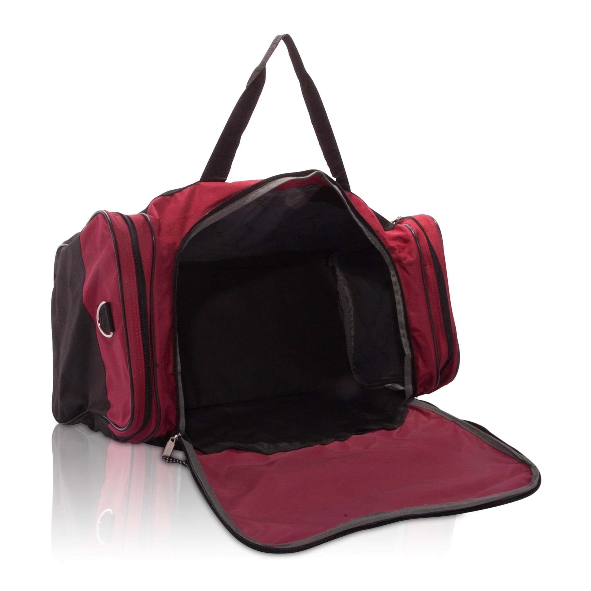 DALIX 25" Extra Large Vacation Travel Duffle Bag in Maroon