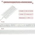 thumbnail image 2 of 0.5 Inch x 10 Yards Sequin Ribbon Trim Strip for Crafts Embellishments, Laser Silver, 2 of 7