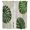 Beige, Green, Mint, variant on Tropical Leaves Kitchen Curtains 63 Inch Length, Summer Botanical Monstera Palm Leaf Tiers Curtains for Living Room Berdoom Bathroom, Light Filtering Drapes Window Treatment 2 Panels 42"Wx63"L