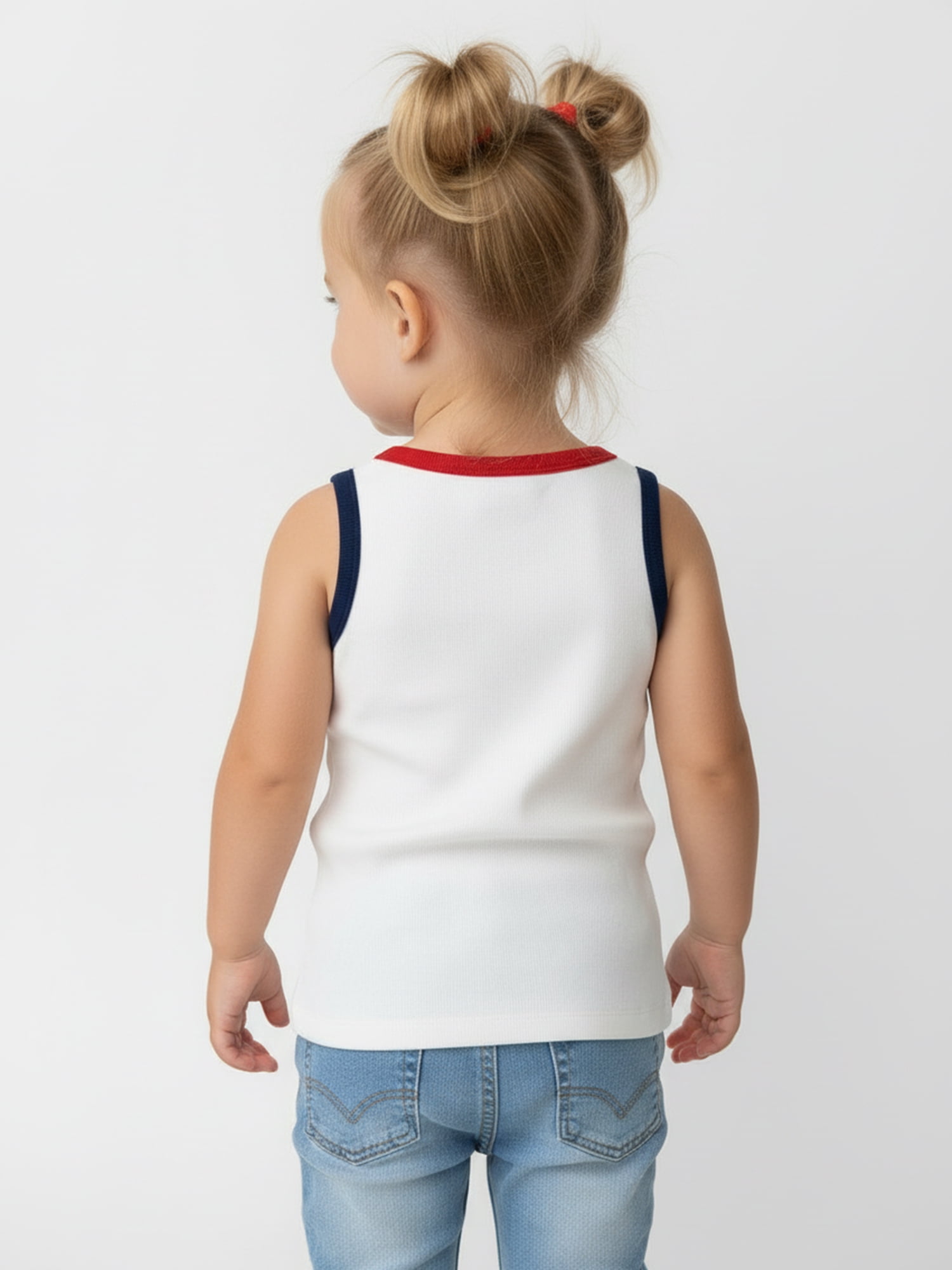 Disney Minnie Mouse Toddler Girls American Flag Graphic Tank Top, Sizes 12M-5T