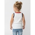 thumbnail image 3 of Disney Minnie Mouse Toddler Girls American Flag Graphic Tank Top, Sizes 12M-5T, 3 of 8