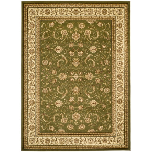 SAFAVIEH Lyndhurst Priscilla Traditional Bordered Area Rug, Sage/Ivory, 4' x 6'