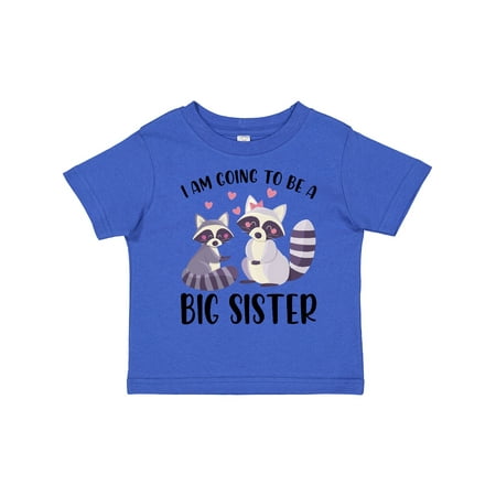 

Inktastic Racoon - I Am Going to Be a Big Sister Gift Toddler Toddler Girl T-Shirt