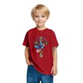 thumbnail image 5 of GERsome Girls Boys T-Shirts for 4th of July, American Flag Short Sleeve Tee, Crewneck T-Shirts for Kids, 9-10 Years, 5 of 6