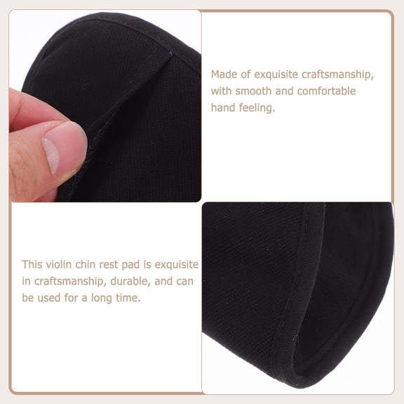 GETAJGHSD Easy Install Black Violin Shoulder Rest with Soft Chin Cushion for Instrument Care