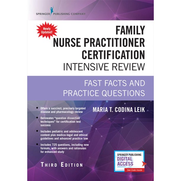 Family Nurse Practitioner Certification Intensive Review Fast Facts And Practice Questions Book Digital Access Edition 3 Paperback Walmart Com