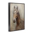 thumbnail image 3 of Stupell Industries Rustic Lodge Brown Horse Visage Black Framed Giclee Art, 20 x 30, by Petals Prints Design, 3 of 8