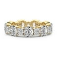 thumbnail image 2 of Oval & Round Shape Lab Grown Diamond Mariah Eternity Ring For Women | 7 Carat IGI Certified 14K Yellow Gold | FG-VS Quality Friendly Diamonds Eternity Ring Size 7, 2 of 4