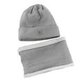 thumbnail image 2 of LIZUOJUN Under $4 Winter Beanie Hat and Scarf Set for Women Knit Ear Hat with Neck Warmer Two Piece Cycling Warm Outdoor One Size Grey, 2 of 7