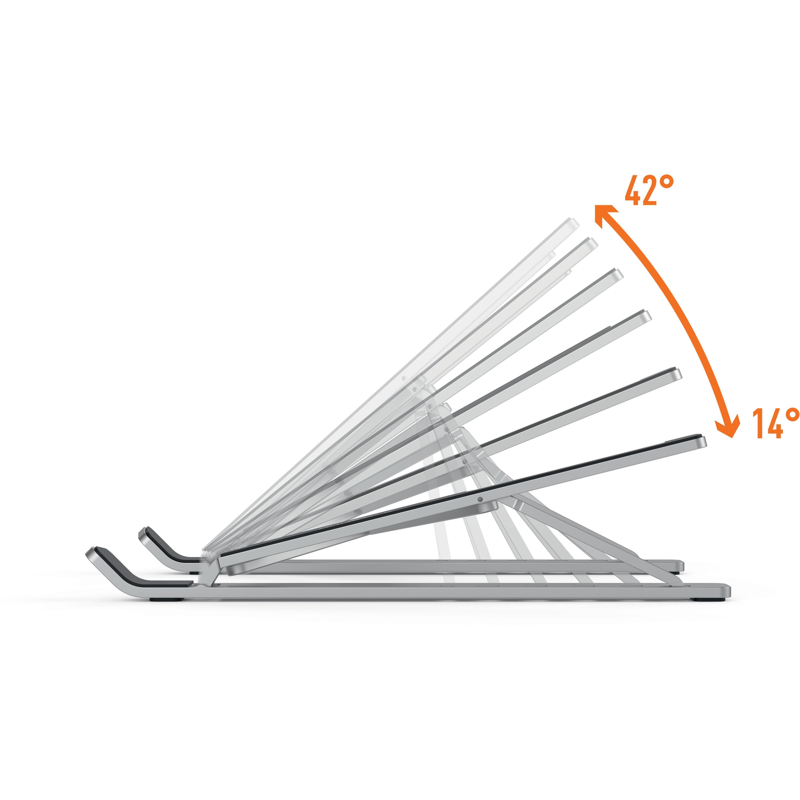 Durable Laptop Stand which is foldable and portable for mobile devices such as laptops (up to 5 kg).
