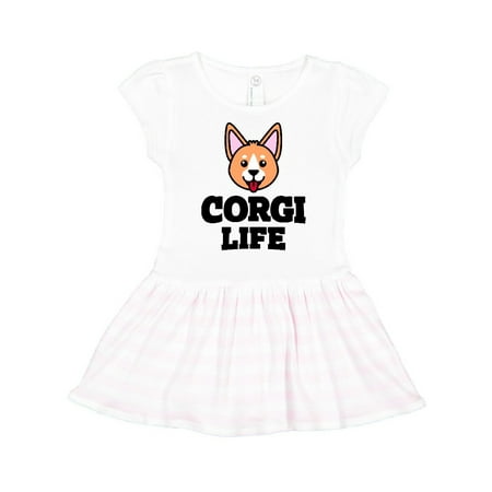 

Inktastic Corgi Life Gift Toddler Girl Dress