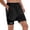 Black, variant on Men's 2-in-1 Lined Quick Dry Shorts, Drawstring Elastic Waist, Breathable Athletic Sports Shorts Gray XXXXL