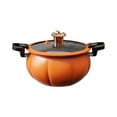 thumbnail image 2 of Multifunctional Pumpkin Pot, Vacuum Pressure Cooker, 8L Large Capacity, Non-Stick Soup Pot, Stainless Steel, Orange or Green, Household Cooking, 2 of 6