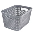 thumbnail image 2 of Set de 6 Canastas Organizadoras IPP Tipo Rattan Gris, 2 of 3
