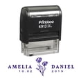 thumbnail image 1 of Printtoo Personalized Violet Self Inking Save The Date Favor Stamp Custom Wedding Favor Rubber Stamper-58 x 22 mm, 1 of 6