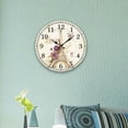 thumbnail image 2 of Reloj de pared de madera con números arábigos, redondo, silencioso, vintage, rústico, de 30 cm. C, 2 of 7