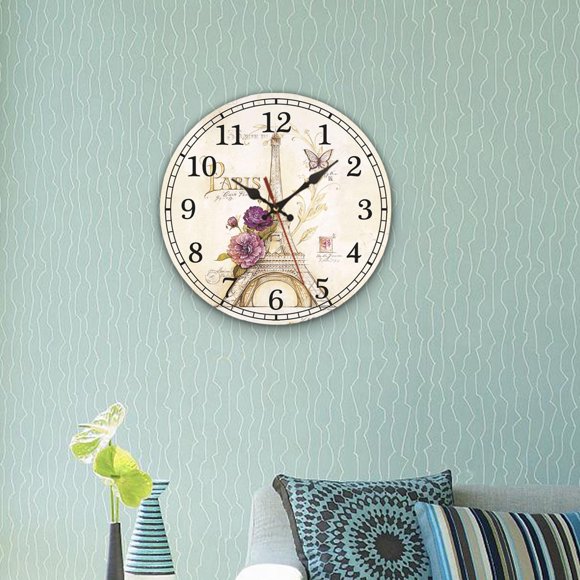 Reloj de pared decorativo de silencioso que no hace tictac Relojes de pared con pilas de Relojes de pared rústicos vintage C Fernando Reloj de pared