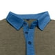 thumbnail image 5 of pstuiky camisetas de hombre, Camisa informal de moda para hombre, color liso, con solapa, mangas, cuello redondo, botones y bolsillo ropa de hombre l, 5 of 6