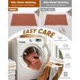 thumbnail image 6 of Smiry Waffle Bathroom Rugs 30x18, Extra Soft Absorbent Bath Mat, Non Slip Quick Dry Bath Rugs for Bathroom Floor, Tub and Home Decor with Tassels Boho, Orange, 6 of 7