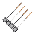 thumbnail image 4 of HAWOK Cast Iron Pie-Iron Sandwich Maker with Detachable Handle set of 4, 4 of 4